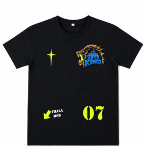 Thala MS Dhoni Fan Edition T-Shirt (Front & Back Print)
